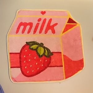 Strawberry Milk bath mat